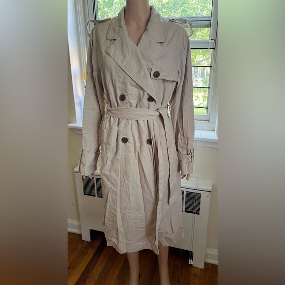 a new day Women's Beige Trench Coat - Picture 5 of 10